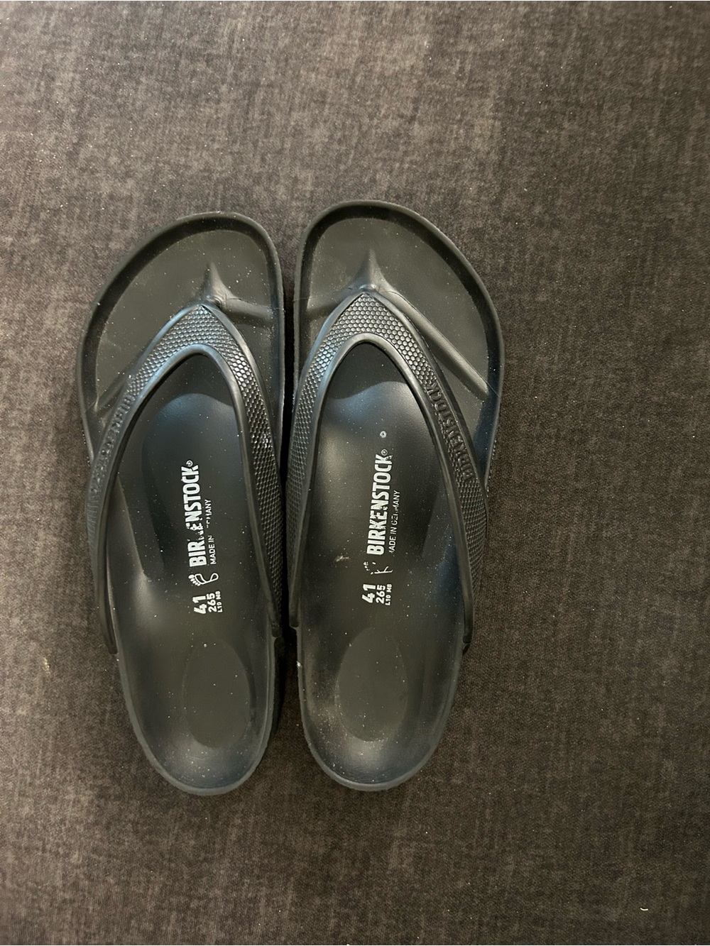 Birkenstock Black EVA Flip Flop Sandals